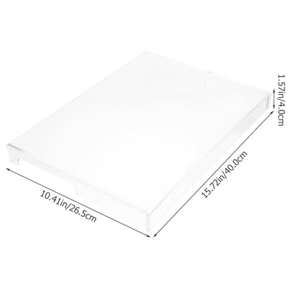 Transparent Keyboard Protector Cover 15.74X10.43X1.57In Waterproof Acrylic Keyboard Dust Cover Versatile Protective Case for Laptop and Mechanical Keyboards - size: 40.00X26.50X4.00CM