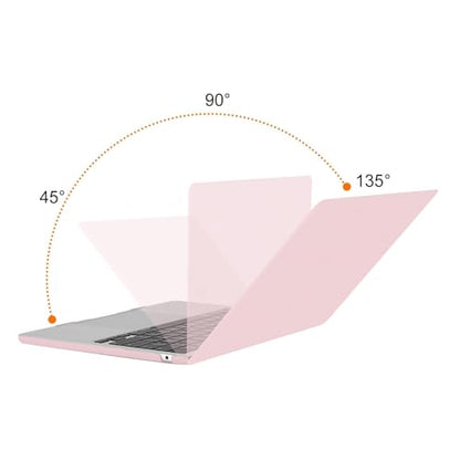 MOSISO Compatible with MacBook Air 13 inch Case M5 2026 M4 M3 M2 2025-2022 | A3449 A3240 A3113 A2681, Scratches-Resistant Protective Hard Shell for MacBook Air 13.6 inch Case, Baby Pink - color: Baby Pink