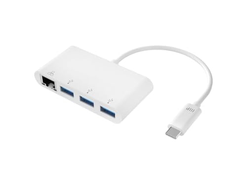 Monoprice USB-C 3-Port USB 3.0 Hub and Gigabit Ethernet Adapter - size: 1 Count (Pack of 1)