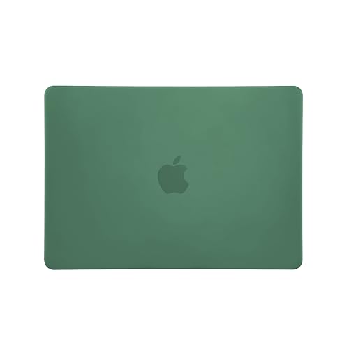 RUBAN Case for MacBook Pro 15 inch 2019 2018 2017 2016 Release A1990/A1707 with Touch Bar, Plastic Hard Shell Cover (Midnight Green) - color: Midnight Green