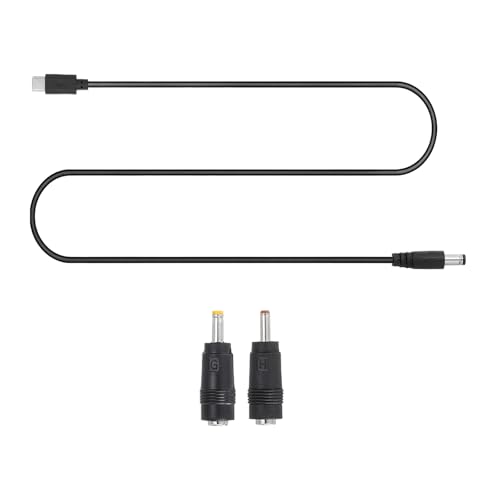 MECCANIXITY USB C to DC PD Adapter with 2 Connector Tips, 1m/3.3ft 20V PD Trigger Cable Type-C to DC Power Cable Charger Converter for Routers, Laptops, Speaker - style: 20V