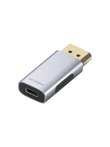 Hagibis USB C to DisplayPort 1.4 Adapter, 8K@60Hz 4K@240Hz 2K@360Hz DP Male to Type-C Female Connector Converter for MacBook,iPhone 17 16 15 Pro Max, iPad Pro (ZJTN08) - color: ZJTN08