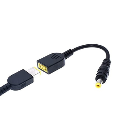 JMT DC 7.9 x 5.5mm Round Jack to Square USB Plug Converter Laptop Power Adapter Connector Cable Compatible for Lenovo ThinkPad IBM Charger (15cm,5.5x2.5mm Male-USB Female) - color: 5.5x2.5mm Male-USB Female