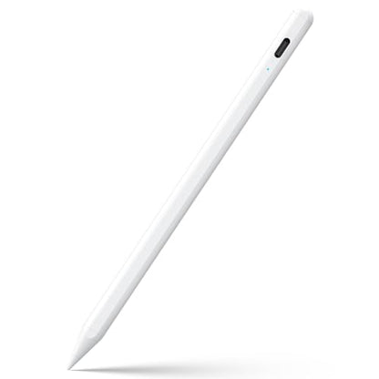 Jamjake Stylus Pen for iPad 6-11th Gen 2X Fast Charge, Palm Rejection-White | Tilt Sensitivity, USB-C Charge, Compatible with 2018-2026 Apple Pencil iPad Pro 11/12.9/13, Air 3/4/5/M2/M3/M4, mini 5/6/7 - color: White