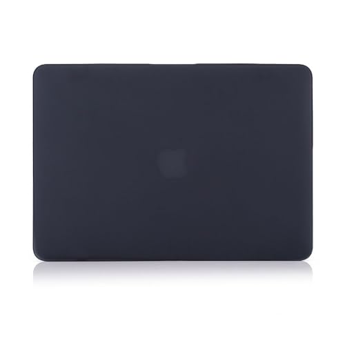 RUBAN Case For MacBook Retina Pro 15 inch A1398 (2015-2012) , Plastic Smooth Matte Hard Case Shell with TPU Keyboard Cover, Black - color: black