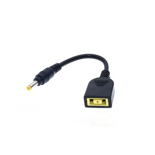 JMT DC 7.9 x 5.5mm Round Jack to Square USB Plug Converter Laptop Power Adapter Connector Cable Compatible for Lenovo ThinkPad IBM Charger (15cm,4.0x1.7mm Male-USB Female) - color: 4.0x1.7mm Male-USB Female