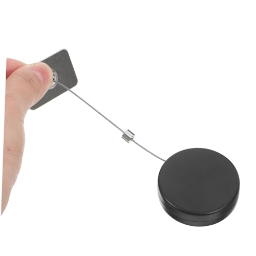 2pcs Retractable Security Cable Lock with Tether Strap Remote Control Lock for Earphones and Phones Versatile Adhesive Attachment Convenient Storage and Dual-Purpose Functionality