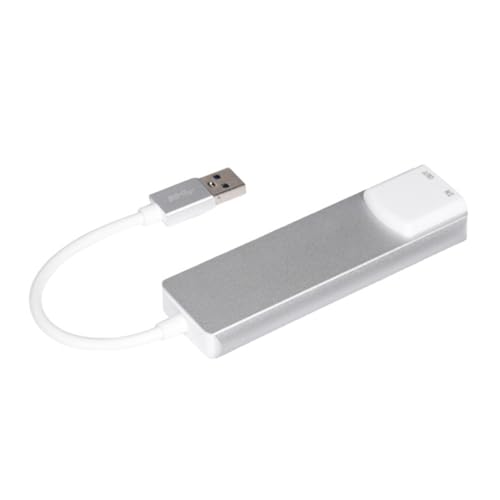 USB External Sound Card with SPDIF Digital Sound for 5.1 & 7.1 Surround Sound Systems, Aluminum Body - color: Silver