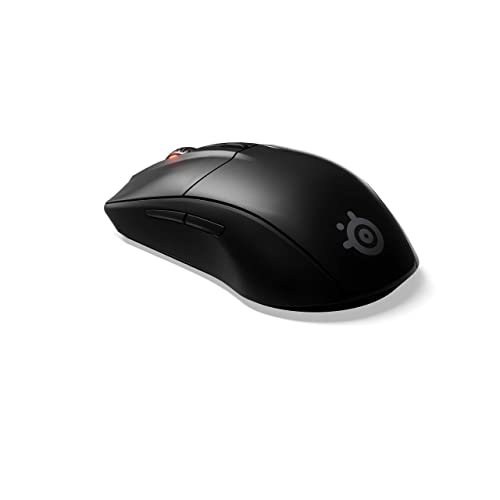 SteelSeries Rival 3 Wireless Gaming Mouse – 400+ Hour Battery Life – Dual Wireless 2.4 GHz and Bluetooth 5.0 – 60 Million Clicks – 18,000 CPI TrueMove Air Optical Sensor,Black - color: Grey
