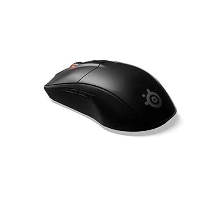 SteelSeries Rival 3 Wireless Gaming Mouse – 400+ Hour Battery Life – Dual Wireless 2.4 GHz and Bluetooth 5.0 – 60 Million Clicks – 18,000 CPI TrueMove Air Optical Sensor,Black - color: Grey