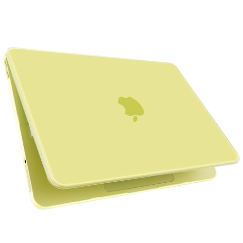 Soonjet for MacBook Neo Case 13 inch 2026 Model A3404, 100% Match Official Color,Anti-Fingerprint & Scratch & Crack, Sturdy Protective Hard Shell Cover Laptop Accessories (Citrus Clear) - color: Citrus Clear