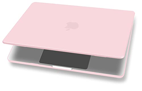 UESWILL Case for MacBook Air (15 inch, M2 M3 M4 M5, 2023 2024 2025 2026) Model A3448 A3241 A3114 A2941, Matte Hard Shell Cover + Microfiber Cloth, Rose Quartz - color: Rose Quartz, size: MacBook Air 15" (M2 M3 M4 M5)
