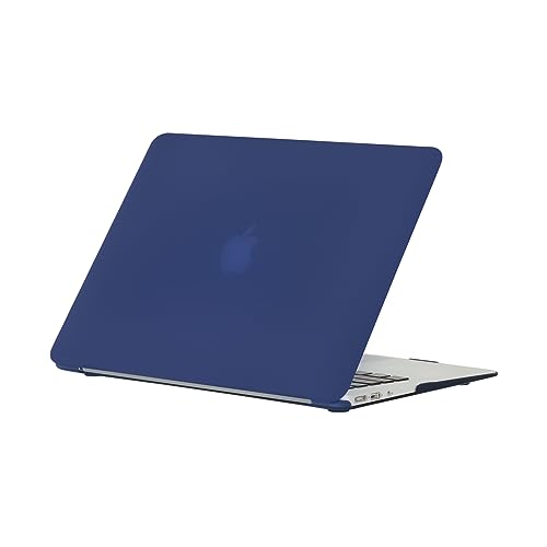 RUBAN Case Compatible with MacBook Air 13 Inch (Models: A1369 & A1466, Older Version 2010-2017 Release), Slim Snap On Hard Shell Protective Cover and Keyboard Cover (Blue) - color: Blue