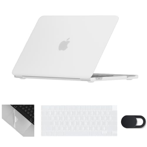 Se7enline for MacBook Neo Case 13 inch 2026 Model A3410,Frost Transparent | 4 in 1 Laptop Case,Keyboard Cover,Trackpad Protector,Webcam Cover,Anti-Scratch Anti-Drop Full Protection Slim Lightweight - color: Frost Transparent, size: 13 Inch