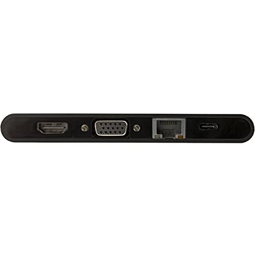 StarTech 9-in-1 USB-C Mini Dock, 4K HDMI or VGA, 100W PD, SD MicroSD, USB | Windows, macOS, ChromeOS, iPadOS, Android, MicroSD, 3-port USB 3.0 hub, BC 1.2 fast-charge, 85W charging