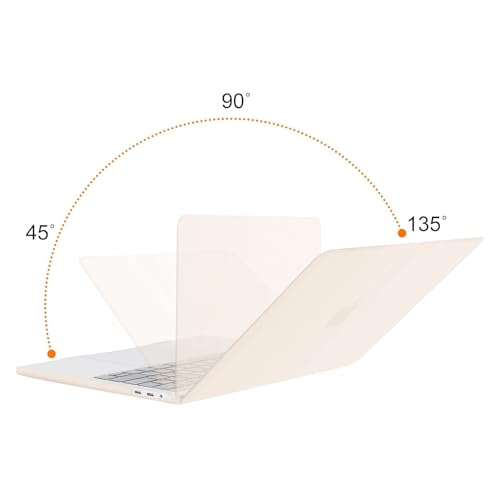MOSISO Compatible with MacBook Pro 13 inch Case M2 M1, Beige | Plastic Hard Shell Case Cover 2026-2016A2338 A2251 A2289 A2159 A1989 A1708 A1706 with/without Touch Bar - color: Beige