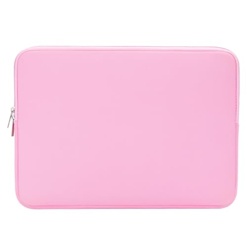 RAINYEAR 13 Inch Laptop Sleeve Case Padded Carrying Bag, Pink | Slim Protective Soft Zipper Computer Cover for 13.3 inch MacBook Air/Pro M1 M2 M3 M4 M5 A3449 A3240 A3113 A2681 A2338 - color: Pink, size: 13"