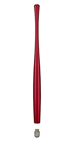 Slim Waist Stylus Pens for Touch Screen, Compatible with iPad, iPhone, Kindle Fire, 8 Extra Replaceable Hybrid Fiber Tips (Black,Silver,Blue, Red) - color: Black