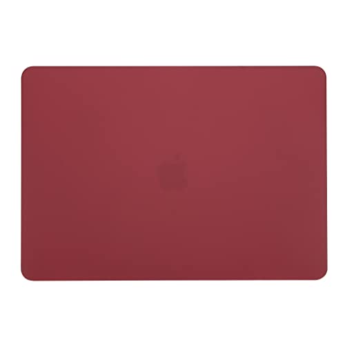 RUBAN Compatible with MacBook Pro 13 inch Case 2023, 2022, 2021-2016 M2 M1 A2338 A2289 A2159 A2251 A1989 A1708 A1706 with/Without Touch Bar, Snap On Hard Shell Case Cover (Marsala Red) - color: Marsala Red