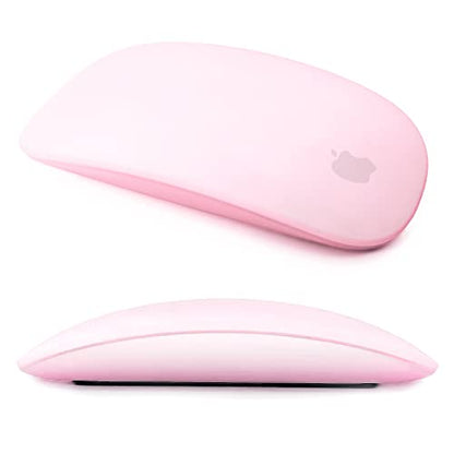 Magic Mouse Silicone Case Cover for Apple Magic Mouse 1 & 2, Pink | Soft ultra-thin silicone skin, dust-resistant, shock-absorbing, anti-scratch, easy to install - color: 2-pink