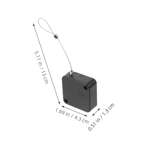 ULTECHNOVO 2pcs Retractable Steel Wire Cable Tether Lock for -Theft and Loss Prevention Automatic Telescopic Holder for Electronic Devices Compact and Convenient Design