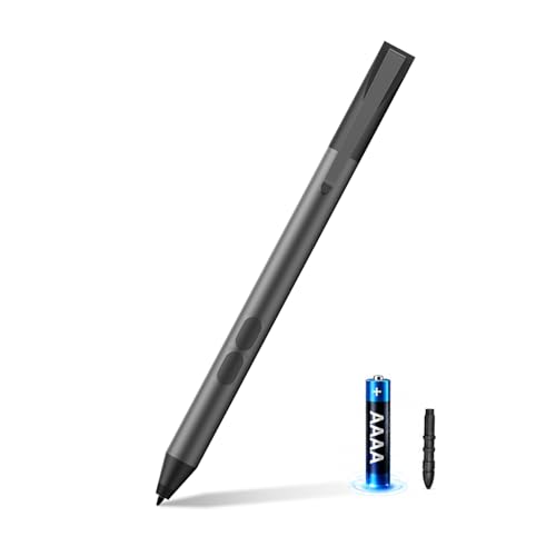 Pen for Surface Pro 11/10/9/8/X, Surface Laptop/Book/Go/Studio, Kobo | Palm Rejection, 1024 Pressure, 2500H Battery Life Active Stylus Pencil for Student Note-Taking & Artist Business Drawing - color: Black