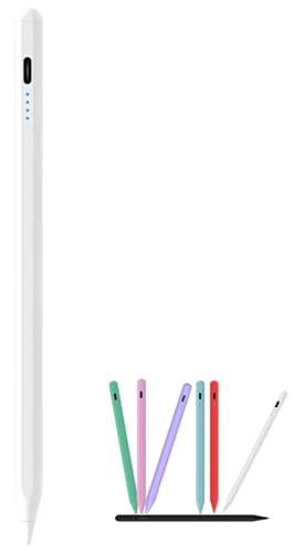 Stylus Pen for Samsung Galaxy Tab A11/A11+/A9/A9+/A8/A7 Lite, Magnetic Capacitive Pen with Fast Charging & 8H Long Battery, Universal for iPad iPhone Android Touch Screens,White - color: White