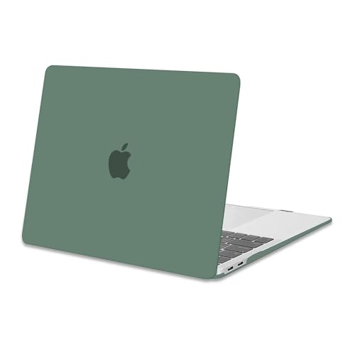 MOSISO Compatible with MacBook Air 13 inch Case M1 2022-2018 | Touch ID Plastic Hard Shell Cover Compatible with MacBook Air 13.3 inch Case, A2337 M1 A2179 A1932, Midnight Green - color: Midnight Green