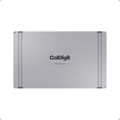 CalDigit E5 - Thunderbolt 5 Element 5 Hub - 9 Ports, 4 x Thunderbolt 5/USB4 v2, 3 x USB-A & 2 x USB-C 10Gb/s, Single 8K, Dual 6K/8K, or Two 4K@240Hz Displays, 90W Charging, 0.8m Cable 180W PSU