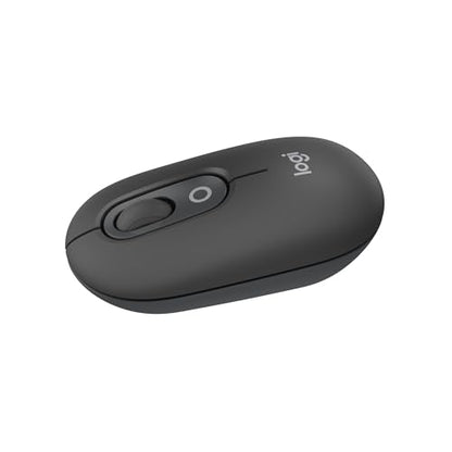 Logitech POP Mouse, Compact and Portable Wireless Bluetooth - Graphite | Compact, portable, programmable buttons, quiet clicks, easy-switch for up to 3 devices, laptop, tablet, PC - color: Graphite