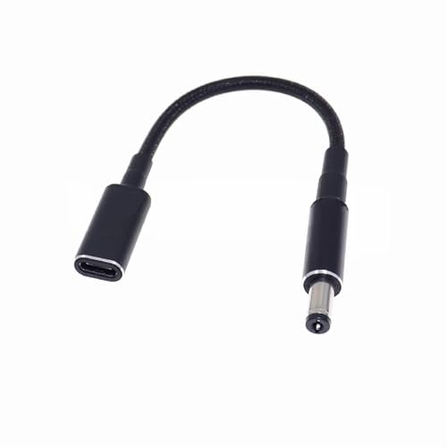 Female USB C to DC 5.5mm x 2.1mm Male Power Cord for Starlink mini and Laptop, 20V USB Type C Input to DC5521 Power Charging Cable up to 100W, Work with 100W PD Charger and PD Power Bank (6 inch)