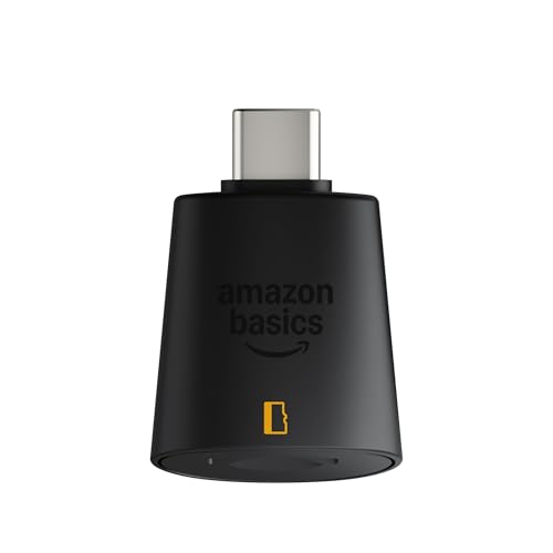 Amazon Basics Micro SD Card Reader USB-C 3.0, High Speed Data Transfer up to 200MB/s, Compatible with Smartphones, Tablets, Laptops - size: USB-C