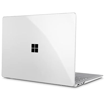 May Chen Case for 13.5" Microsoft Surface Laptop 3/4/5 with Alcantara Palm Rest Model 1867 1958 1959 (2019 2021 2022), Plastic Hard Shell Case with Keyboard Cover + Screen Protector, Crystal Clear - color: Crystal Clear