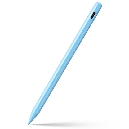Stylus Pen for iPad 6-11th Gen 2X Fast Charge, Palm Rejection-Blue | Tilt Sensitivity, USB-C Charge, Compatible with 2018-2026 Apple Pencil iPad Pro 11/12.9/13, Air 3/4/5/M2/M3/M4, mini 5/6/7 - color: Blue
