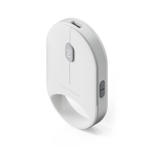 Mini Wireless Mouse, Portable Silent Optical Mouse, Slim Lightweight Design with USB Receiver, Compatible with Laptop/Tablet/Desktop (White) - color: White