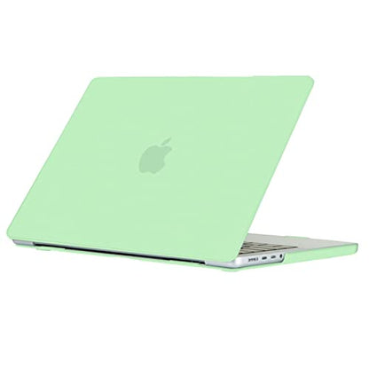 Se7enline Compatible with Best MacBook Pro Case 16 inch 2021-2024 M4 M3 M2 M1Chip Model A2485 A2780 A2991 A3403 Matte Laptop Protective Hard Shell Case with Keyboard Cover Skin,Melon Green | 2 in 1 Matte Hard Shell Laptop Case with Keyboard Cover Anti-Scr