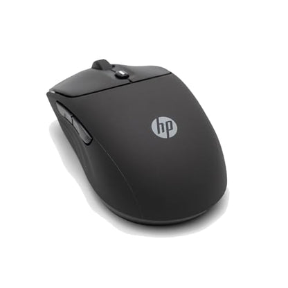 HP 400 Quiet Wireless Mouse, Dual Bluetooth & 2.4GHz, Soft Silicone, Quiet Clicks, Microsoft Wheel, 24-Month Battery, 6000 DPI, Ambidextrous, Eco-Friendly Design, Multi-OS, Black - color: Black