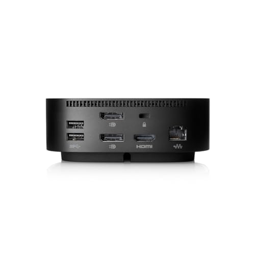HP USB-C Dock G5-11-in-1 Adapter for Both USB-C and Thunderbolt-Enabled Laptops, PCs, & Notebooks - for Charging, Networking, or Data Transfers - Great for Secure & Remote Management,Black - style: G5