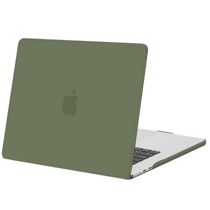 MOSISO Compatible with MacBook Air 15 inch Case M5 M4 M3 M2 2026 2025-2023 | Model A3448 A3241 A3114 A2941, Scratch-Resistant Ultra-Thin Protective Hard Shell Case Cover, Army Green - color: Army Green
