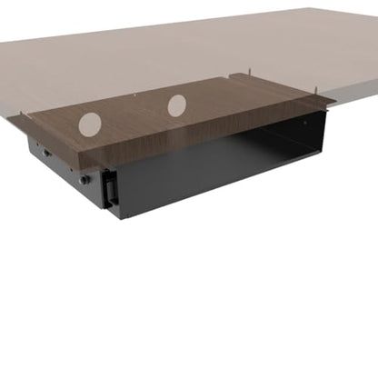13 inch Under Desk Slide Out Storage Shelf, Sliding Under Desk Tray Drawer for Standing Desks, Workstations, Cabinet or Gaming