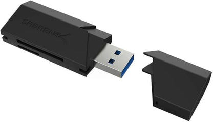 SABRENT SuperSpeed 2 Slot USB 3.0 Flash Memory Card Reader for Windows, Mac, Linux, and Certain Android Systems Supports SD, SDHC, SDXC, MMC/MicroSD, T Flash [Black] (CR-UMSS) (Pack of 5) - size: SuperSpeed USB 3.0 Reader (Pack of 5)