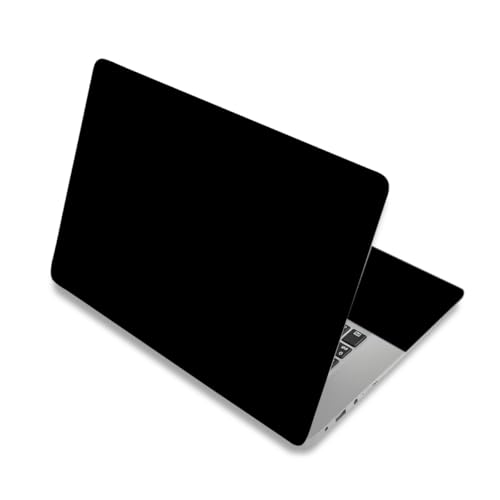 ARTSO Black Laptop Skin Sticker 12.1 13 13.3 14 15 15.6 inch Netbook Sticker Decal Universal Notebook PC Reusable Art Personalized Soft Skin Protector - color: Classic Black