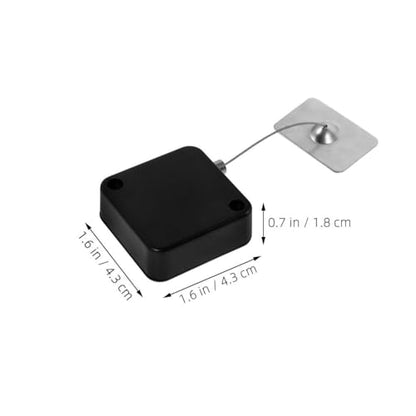 DOITOOL 4pcs Retractable Anti-Theft Cable Lock: Automatic Cable Lock Case with 1M Steel Wire - Gaming Controller Tether for Merchandise Security Electronics Display