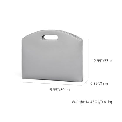 Official Document Computer Bag Stylishly Sleek with Multiple Compartments and Easy to Carry Design - color: Shark Gray/Pu