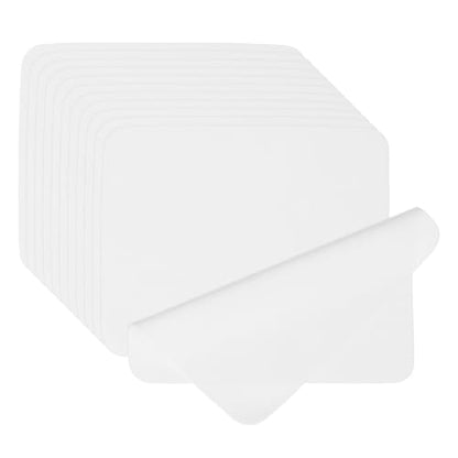 PATIKIL Glasses Cleaning Cloth 6.9" x 5.7", 12 Pcs Microfiber Eyeglasses Cleaner Cloths Soft Suede Wipe Screen for Camera Len Eyeglass Screens Phones Smart Devices, White - color: White, size: 6.9" x 5.7"