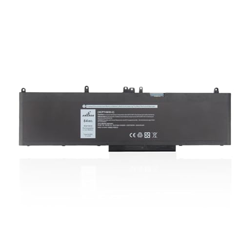 WJ5R2 11.4V 84Wh Battery Compatible with Dell Precision 3510 M3510 | Replacement Laptop Battery Compatible with Latitude 5570 E5570 - size: 14.61*4.96*1.26inch WJ5R2