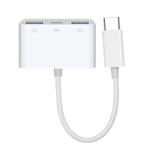 cablecc 5Gbps USB-C Type C to Dual USB3.0 Type-A Female with PD Power Charge Adapter Compatible with Laptop Tablet Phone - style: USB-C to Dual USB3.0+PD