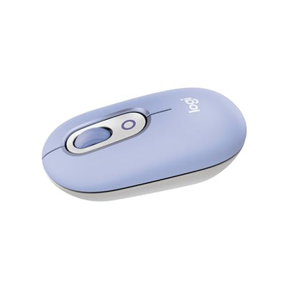 Logitech POP Mouse, Compact and Portable Wireless Bluetooth Mouse - Lilac | Compact, portable, programmable buttons, Easy-Switch between up to 3 devices, for laptop, tablet, PC - color: Lilac