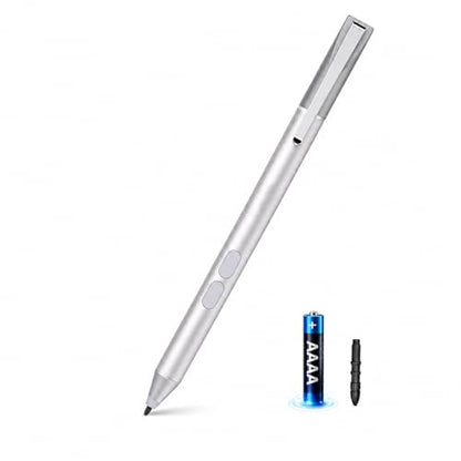 Active Pen for HP Omnibook Envy x360 Spectre Pavilion, Palm Rejection | 1024 Pressure Levels, 300-Day Battery, Dual Side Button, No Bluetooth, MPP 1.51 for Drawing & Note-taking - color: Platinum
