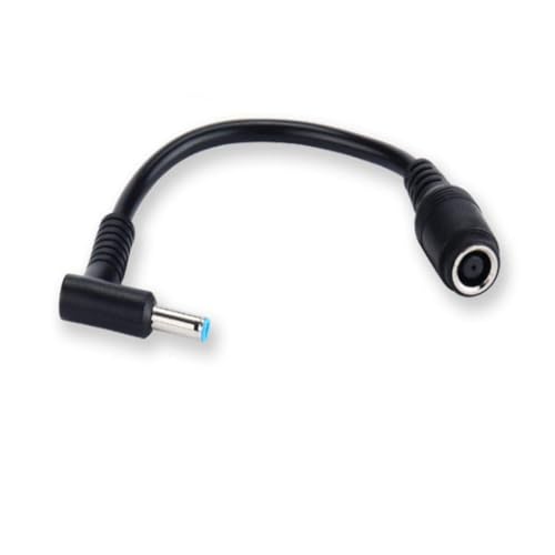 90 Degree Laptop Charger Converter Cable, 7.4x5.0mm Female to 4.5x3.0mm Male Tip, Portable Adapter for Home, Travel and Work